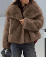 Oversized Faux Fur Winter Coat