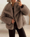 Oversized Faux Fur Winter Coat