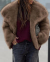 Oversized Faux Fur Winter Coat