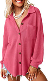 Waffle Knit Boyfriend Shacket