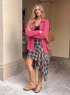 Waffle Knit Boyfriend Shacket