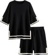 Knit Short Sleeve Lounge Set
