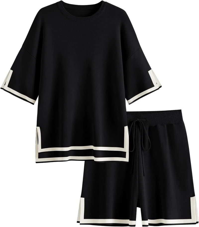 Knit Short Sleeve Lounge Set