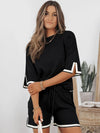 Knit Short Sleeve Lounge Set