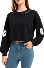 Halloween Crop Sweatshirt