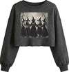 Ghost Witch Crop Sweatshirt