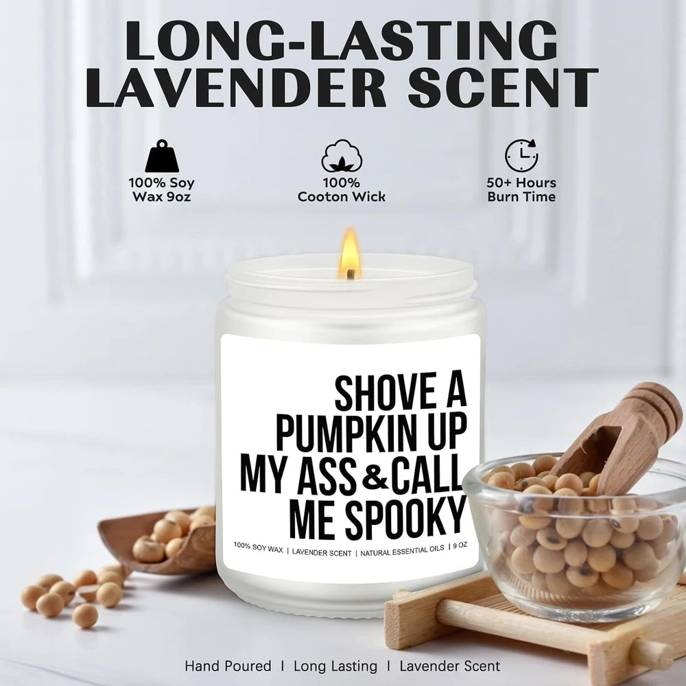 Funny Fall Scented Soy Candle