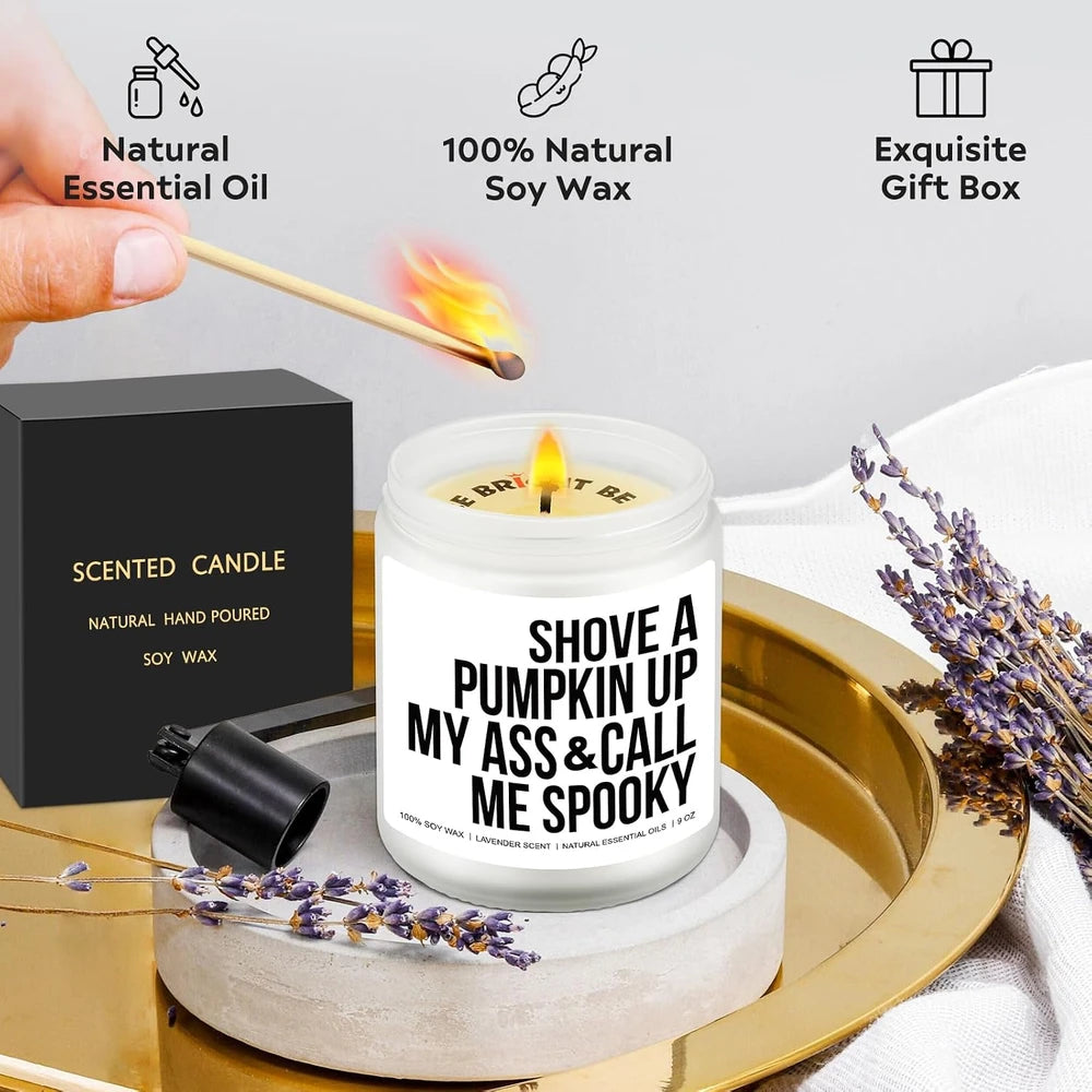 Funny Fall Scented Soy Candle