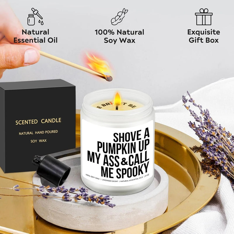 Funny Fall Scented Soy Candle