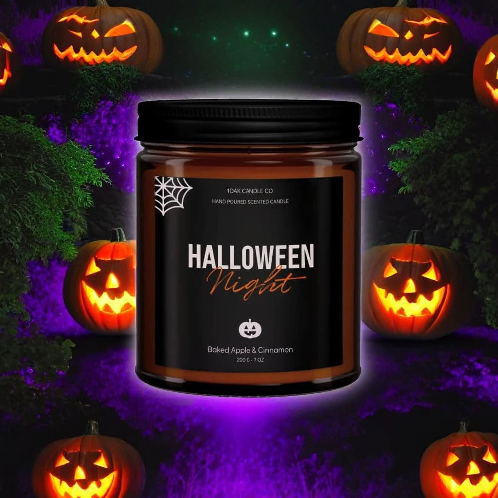 Baked Apple Cinnamon Halloween Candle