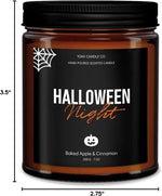 Baked Apple Cinnamon Halloween Candle