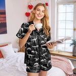 Short Satin Pajama Set