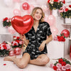 Short Satin Pajama Set
