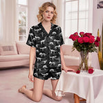 Short Satin Pajama Set