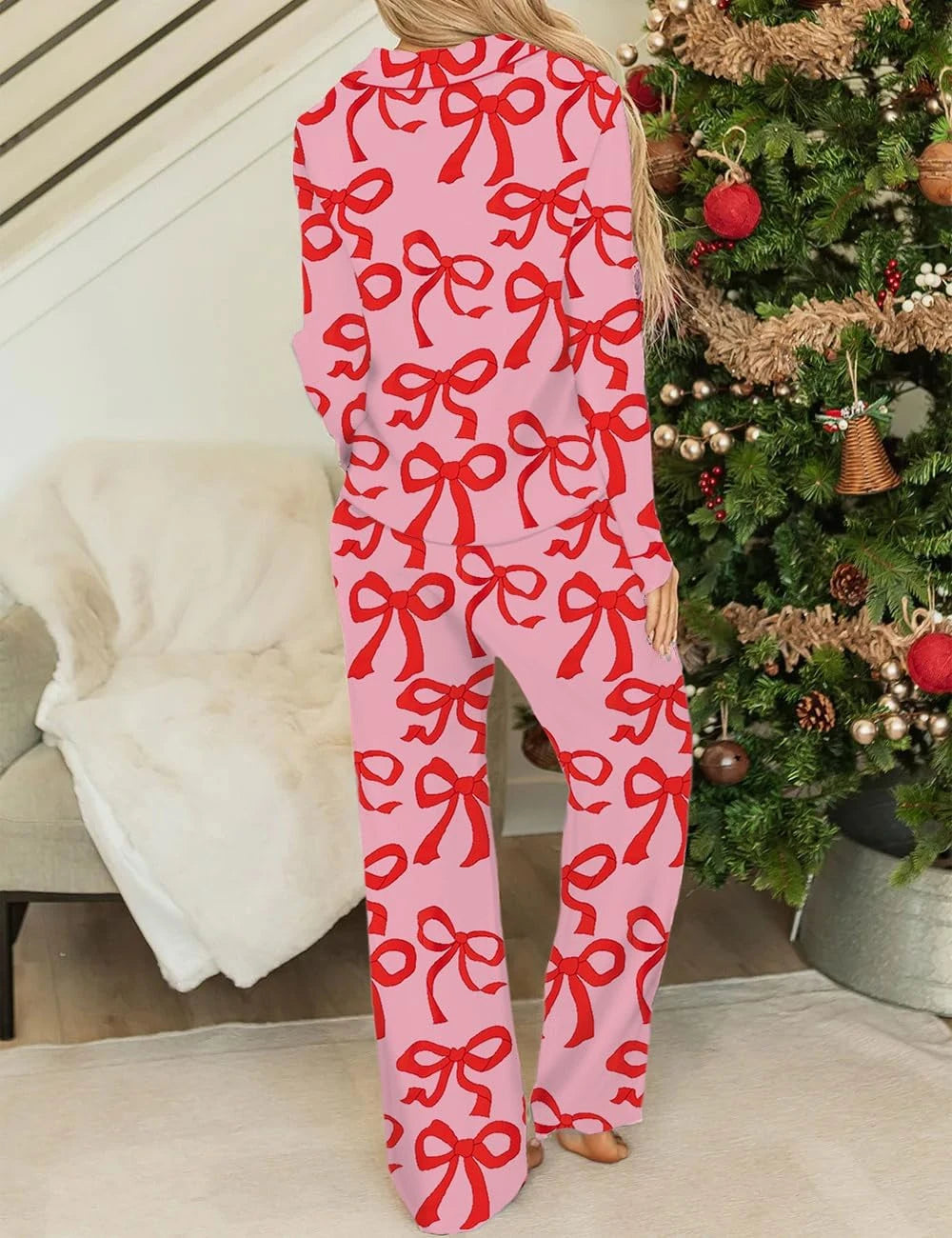 Ecosunny Christmas Santa Pajama Set