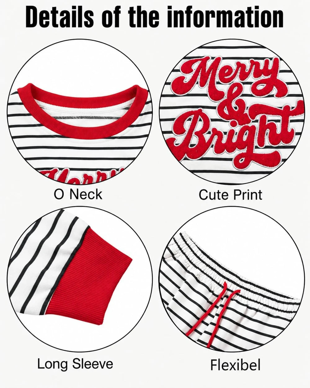 Womens Christmas Pajama Shorts Set