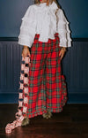 Plaid Ruffle Pajama Set
