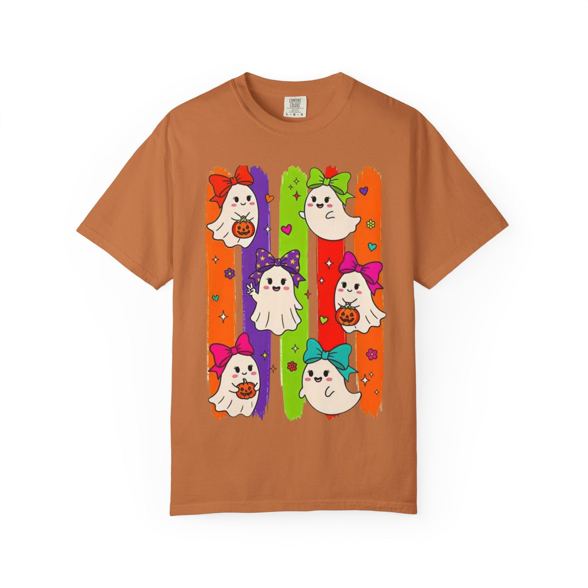 Cute Colorful Ghost Halloween T-shirt