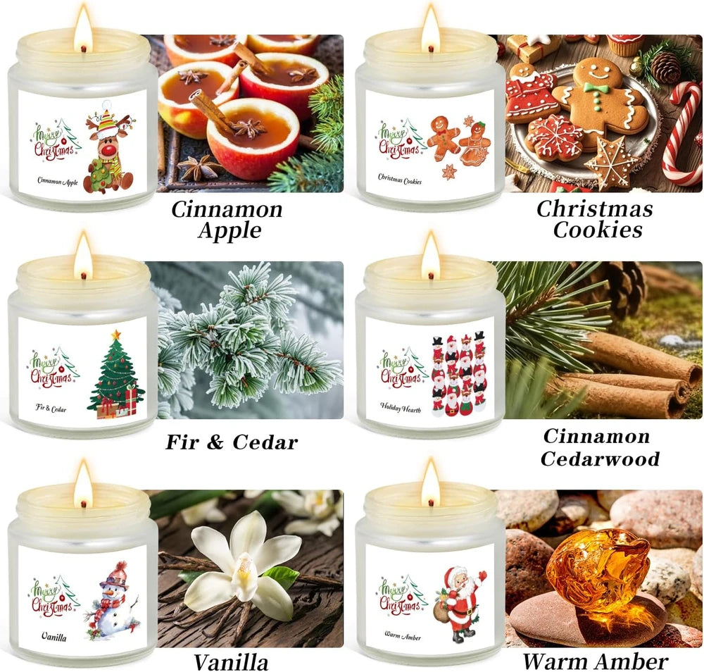 Christmas Soy Scented Candle Set