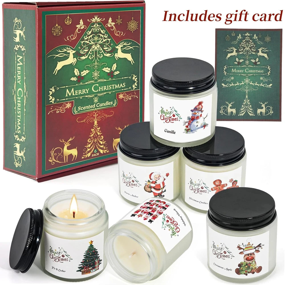 Christmas Soy Scented Candle Set