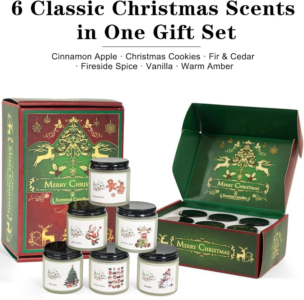 Christmas Soy Scented Candle Set