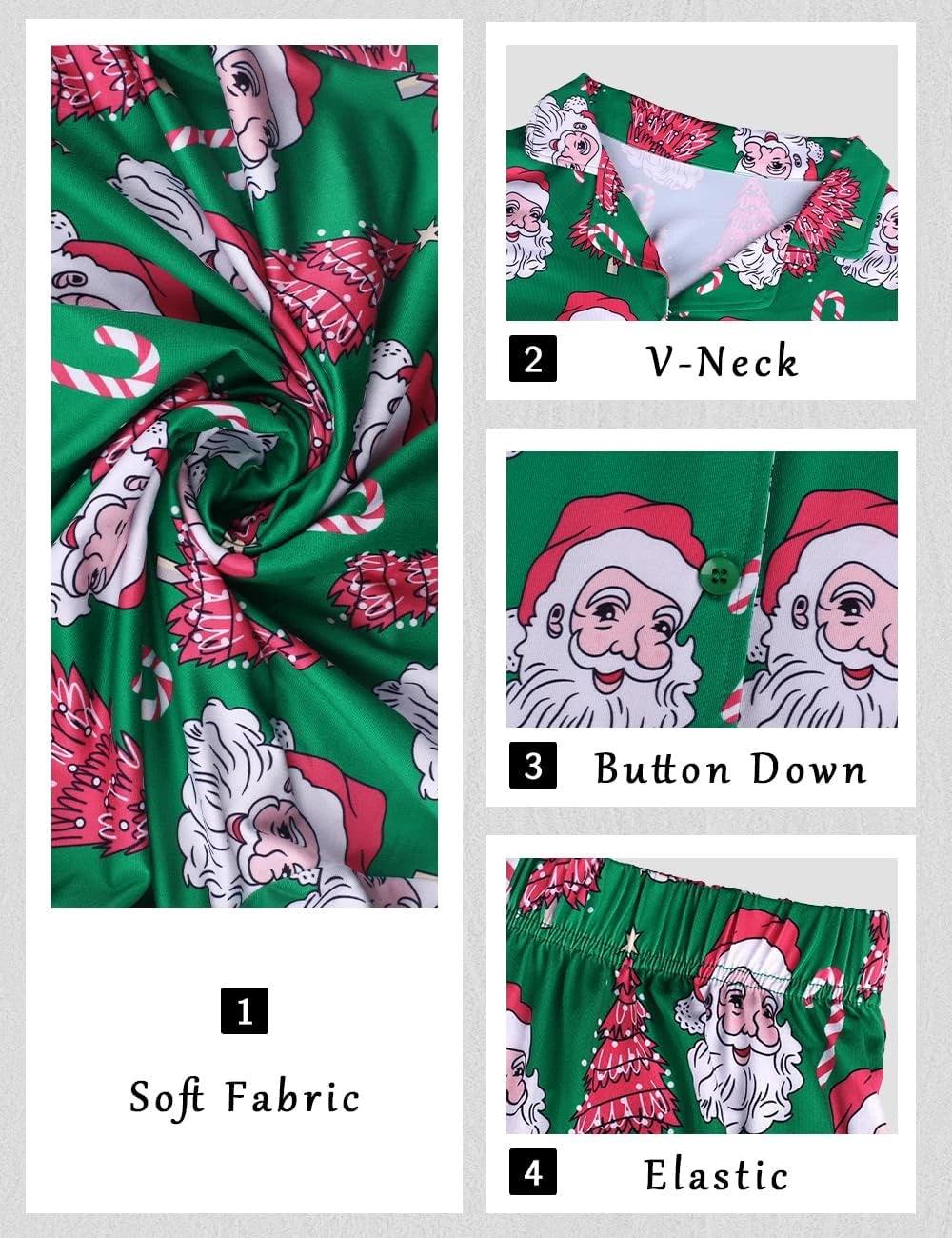 Christmas Santa Pajama Set