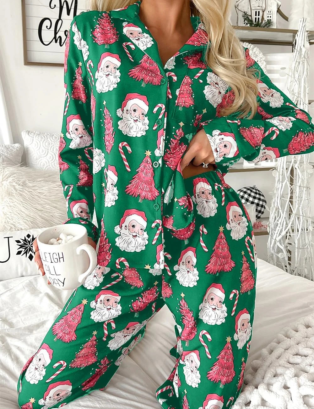 Christmas Santa Pajama Set