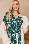 Ekouaer Long Sleeve Button Down Pajama Set