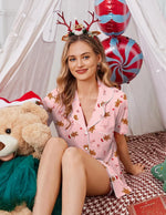Ginger Bread Short Sleeve Pajama Set