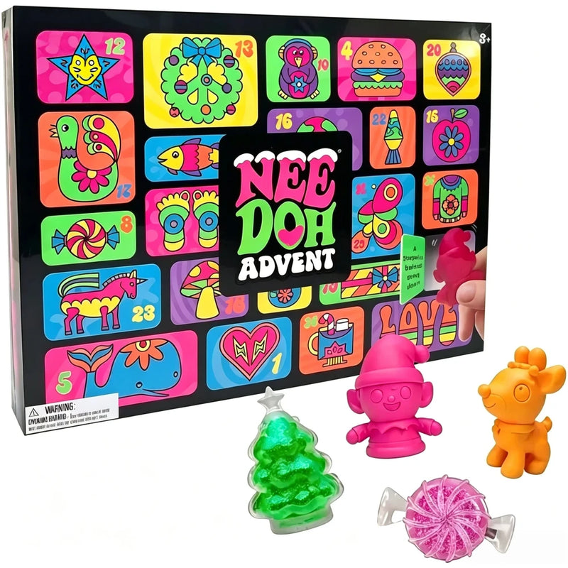 Christmas Advent Calendar Squishy Toy Set