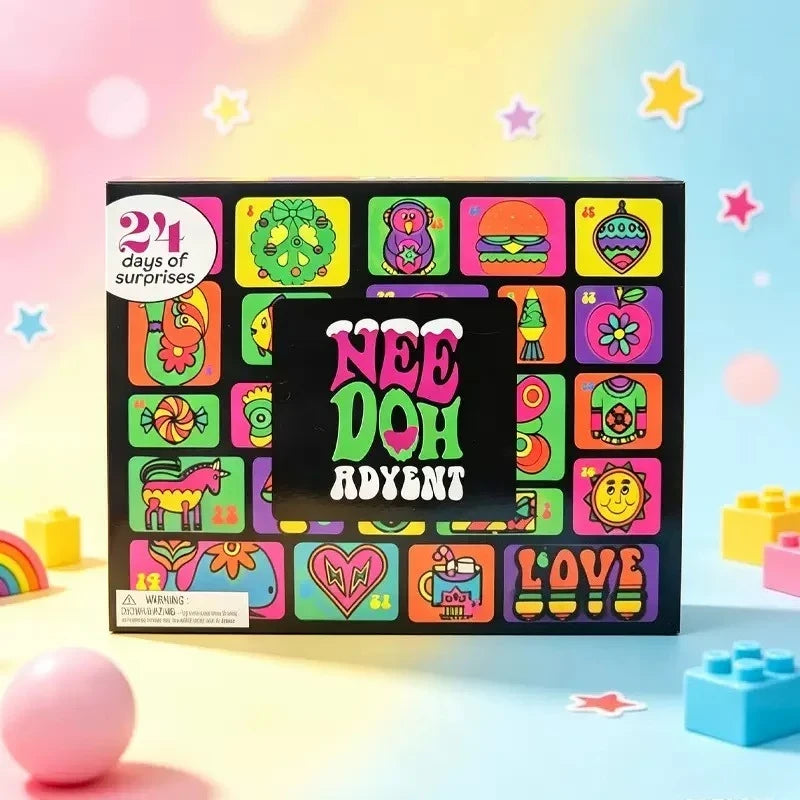 Christmas Advent Calendar Squishy Toy Set