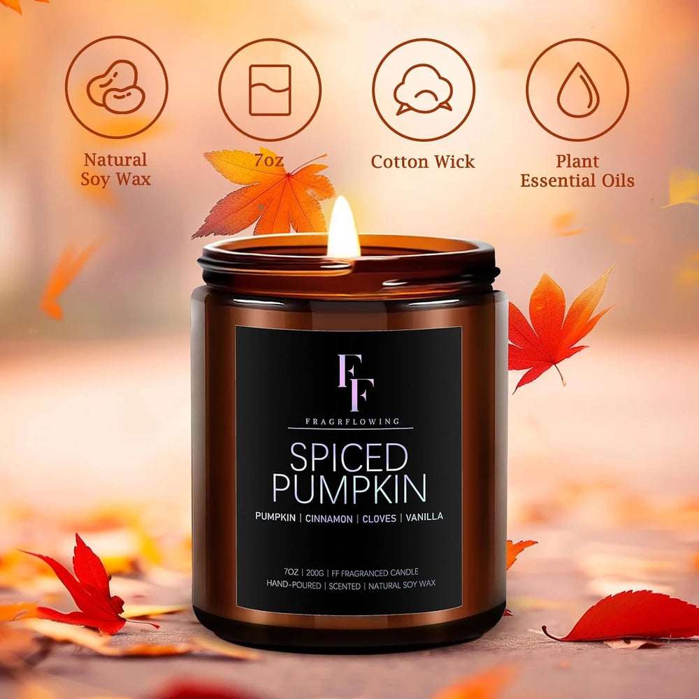 Fall Scented Soy Candle Set
