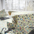 Retro Cell Phone Pattern Wrapping Paper | Vintage Mobile Phone Gift Wrap