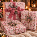 Pink Nutcracker Christmas Wrapping Paper Coquette Holiday Gift Wrap, Pink Christmas Paper, Ballerina