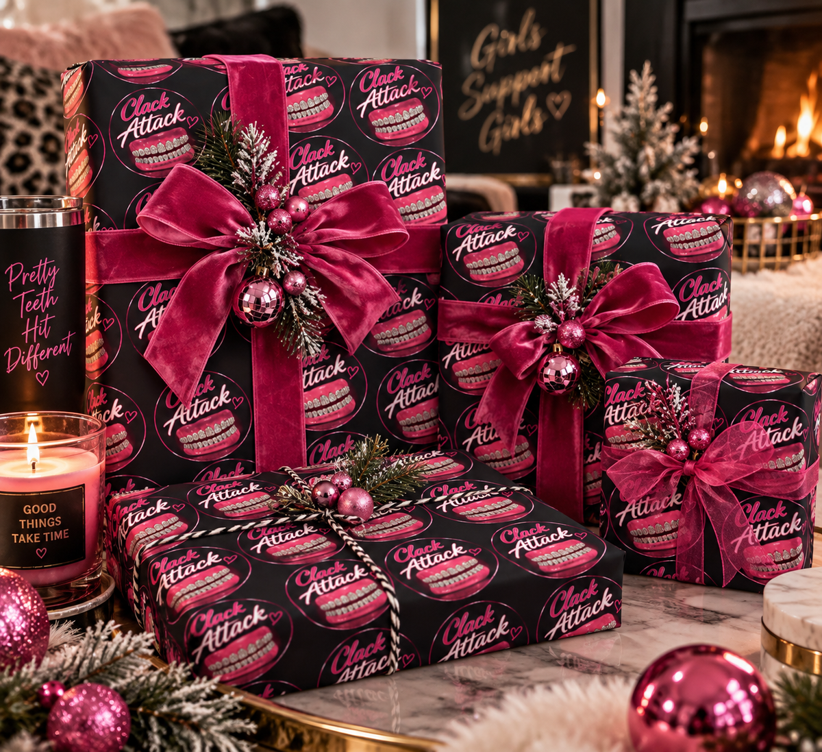 Clack Attack Denture Baddie Wrapping Papers