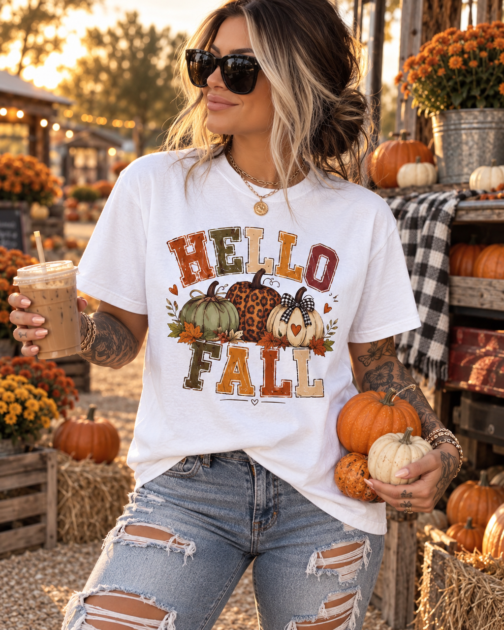 Hello Fall Comfort Colors T-Shirt