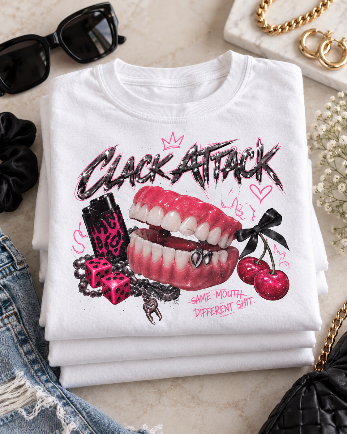 Same Mouth Different Shit Denture Tshirt