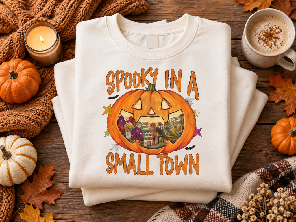 Spooky in a Small Town Halloween Sweatshirt