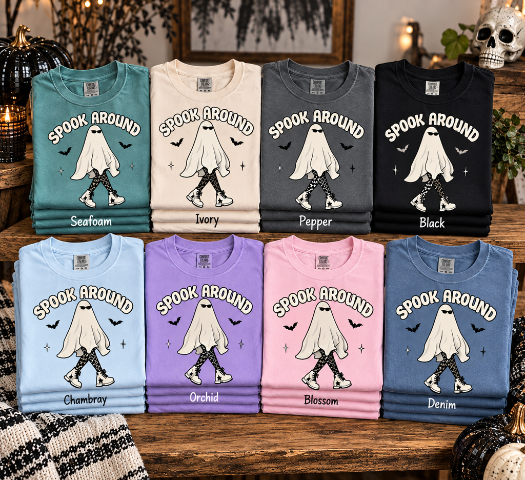 Spook Around & Find Out Ghost Comfort Colors Tee