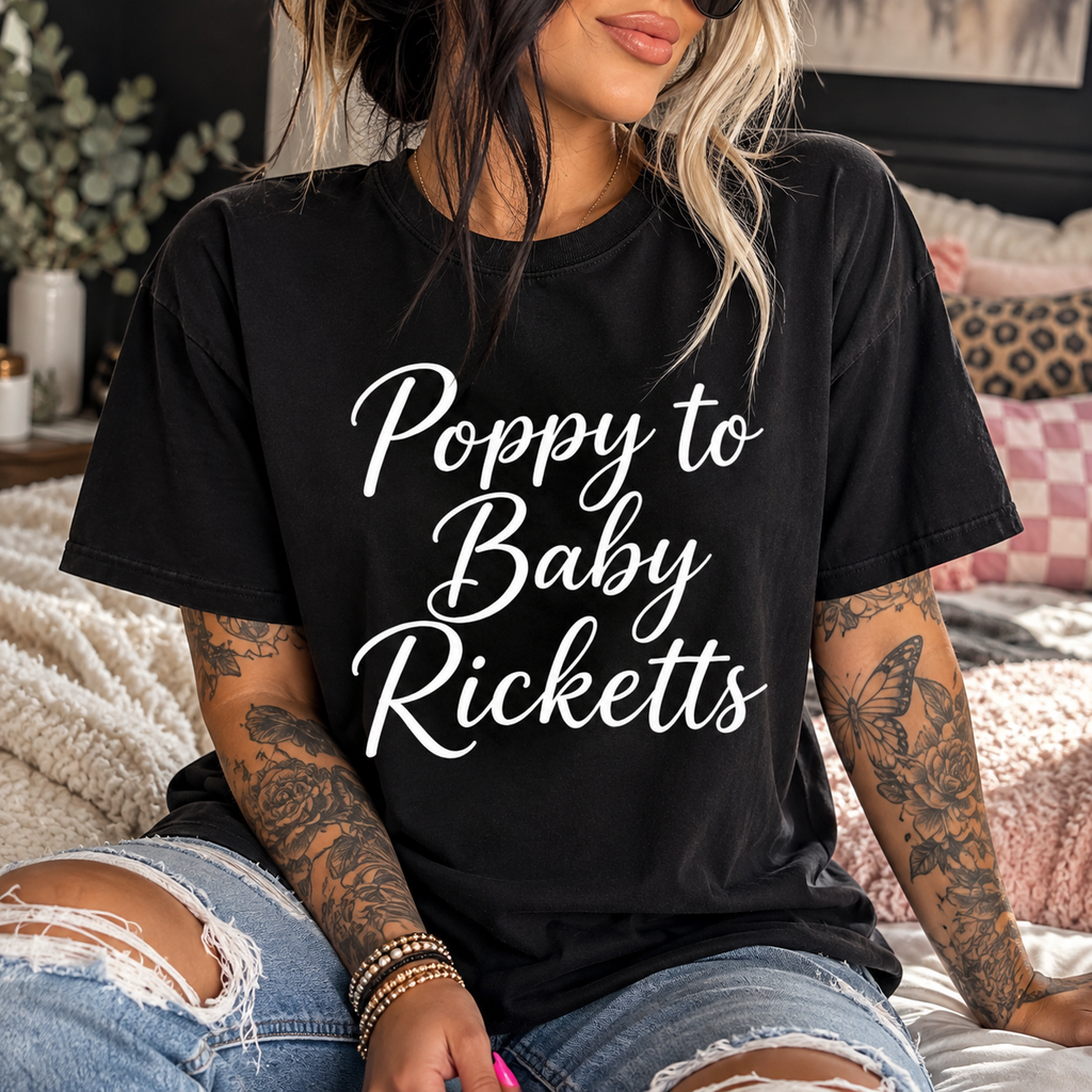 custom poppy to baby ricketts Unisex Heavy Cotton Tee