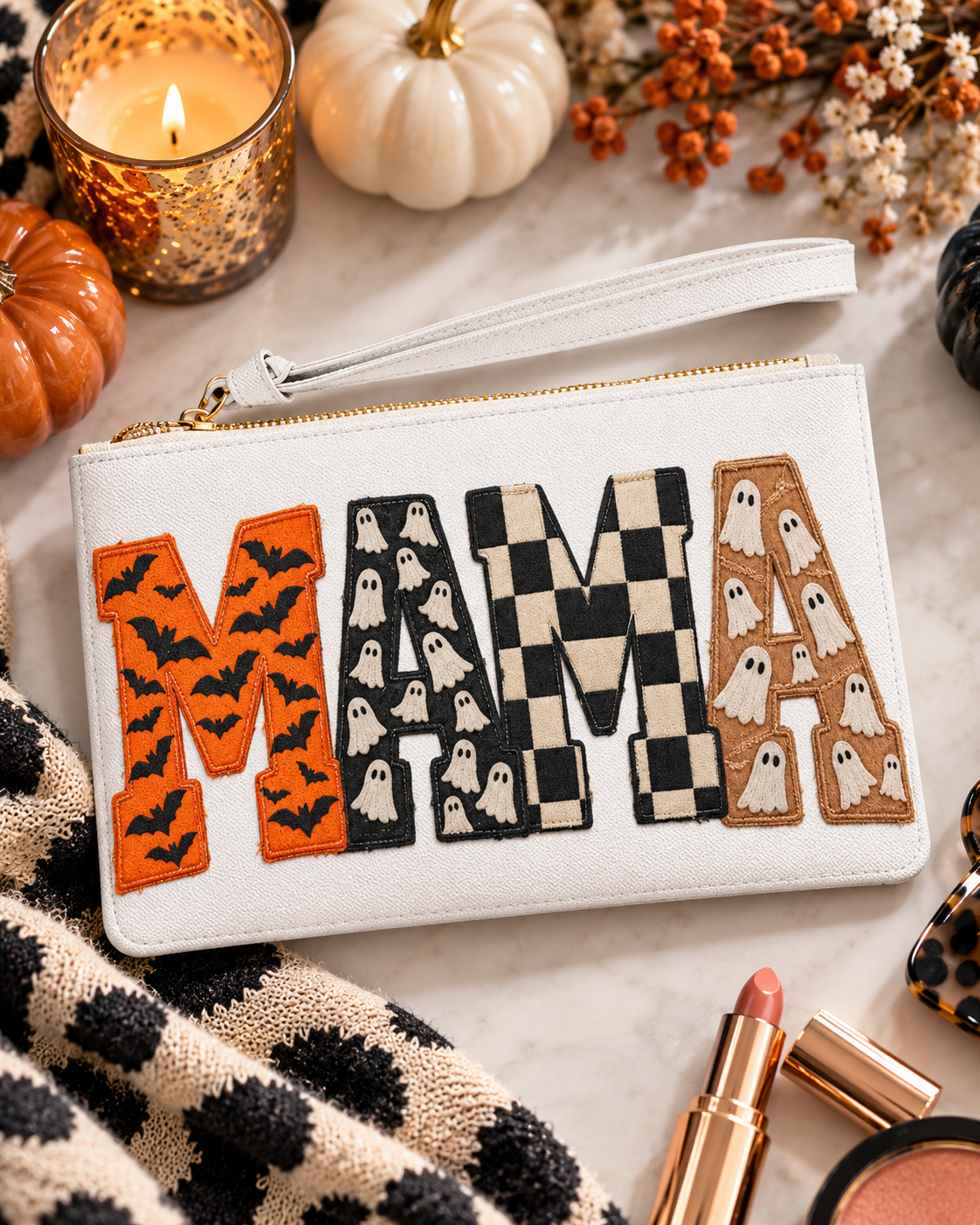 Halloween Mama Clutch Bag