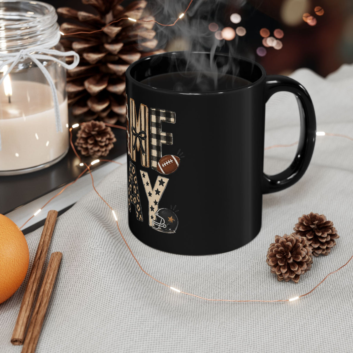 Game Day Black Mug