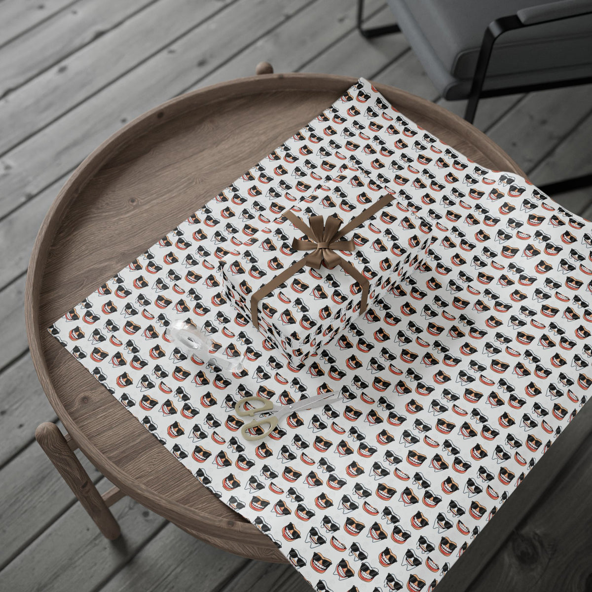 Denture Wrapping Paper  / teeth gift wrap