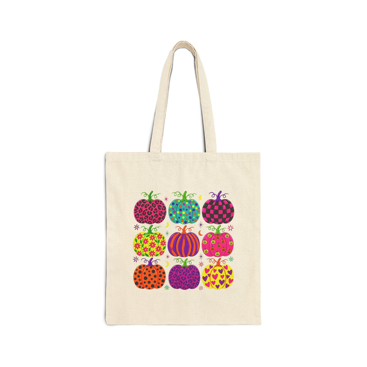 Colorful Pumpkin Halloween Canvas Bag