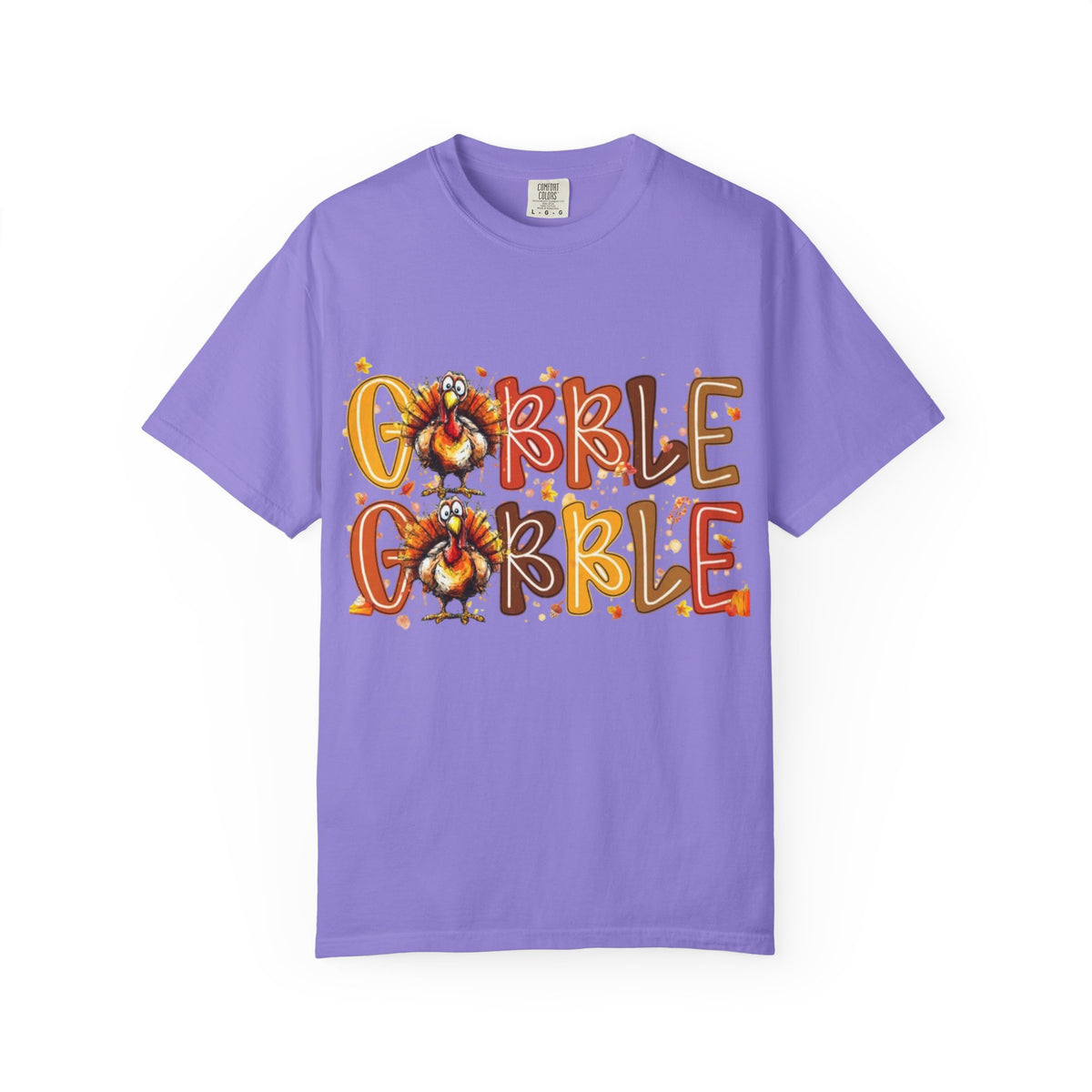 Gobble Gobble Turkey Thanksgiving Unisex Garment-Dyed T-shirt