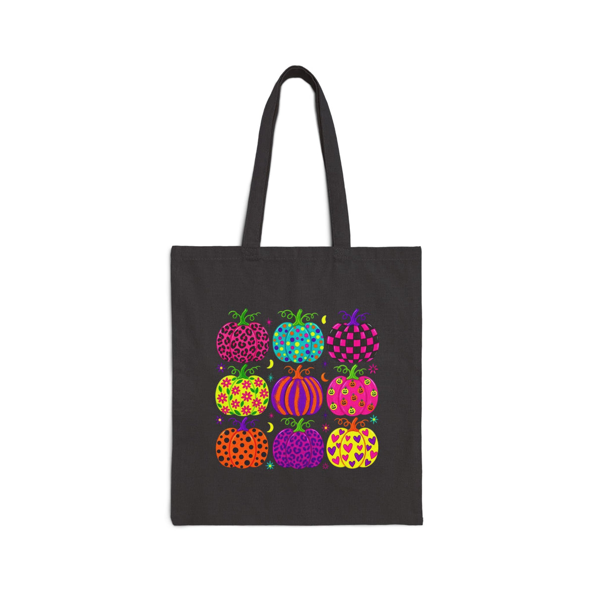 Colorful Pumpkin Halloween Canvas Bag