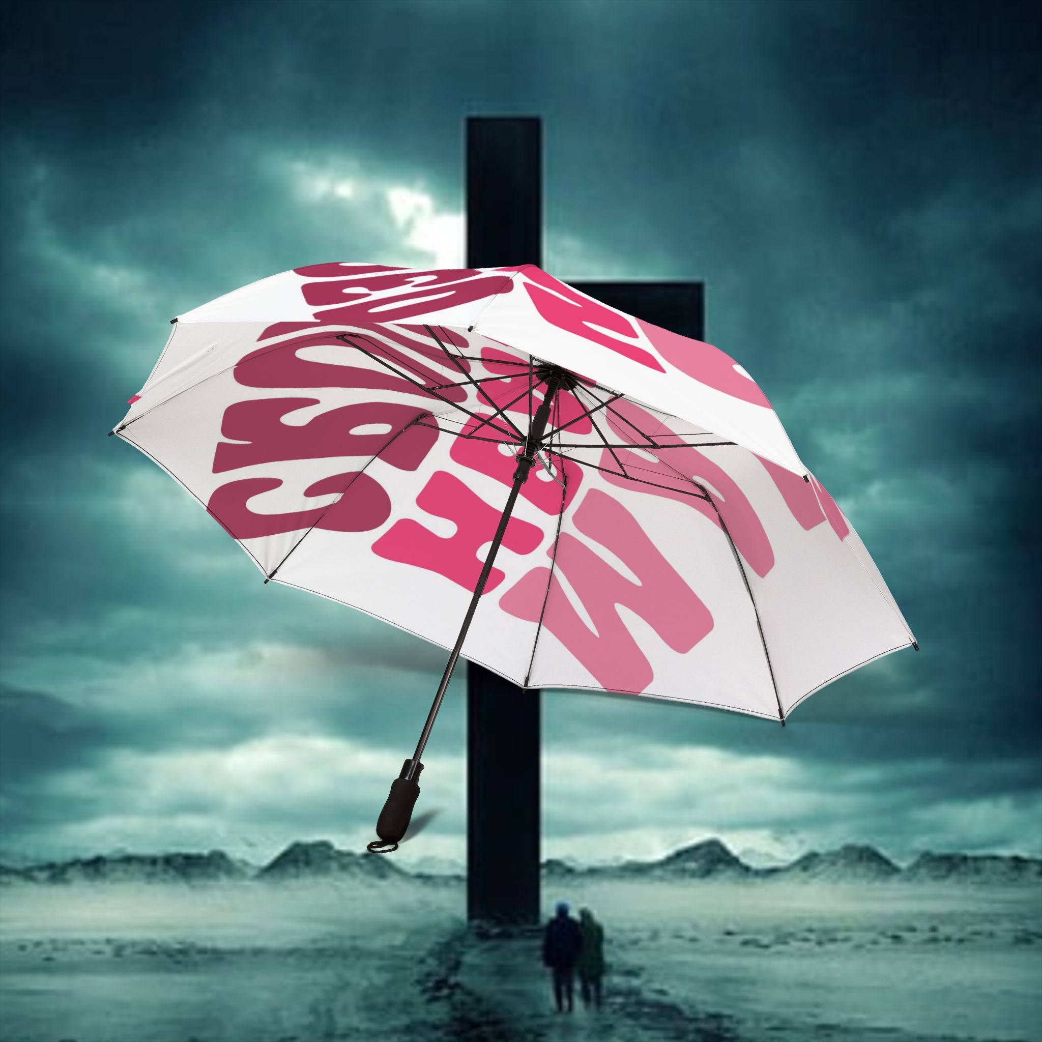 Pink Preppy Make Heaven Crowded Umbrella