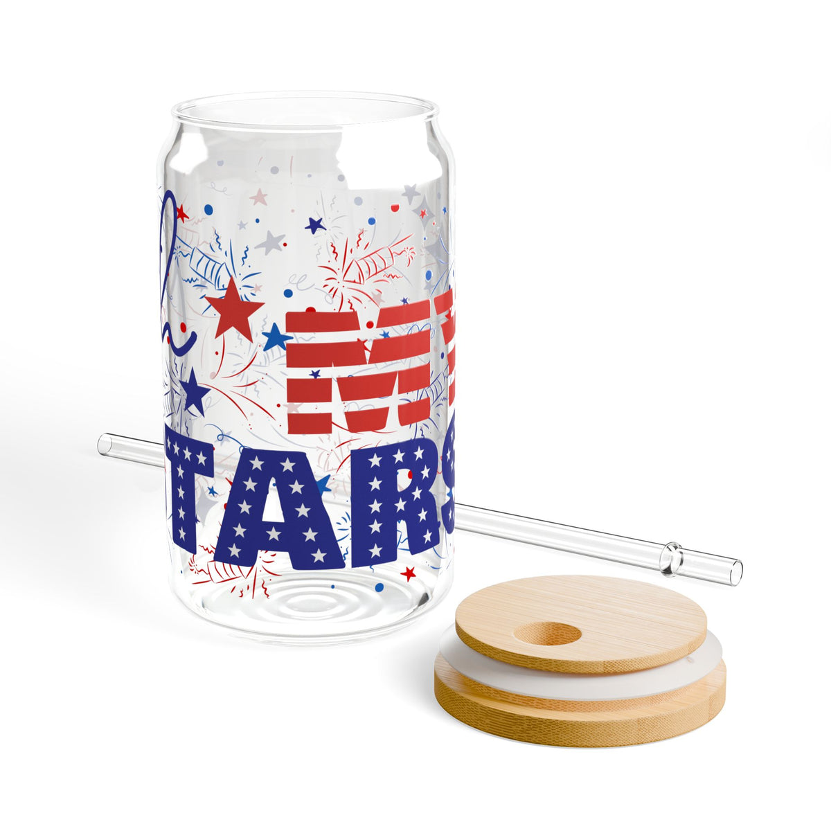 Patriotic Oh My Stars Sipper Glass