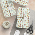 Western Bunnies Floral Wrapping Paper | Gift Wrap Roll, Pastel Bunny Pattern