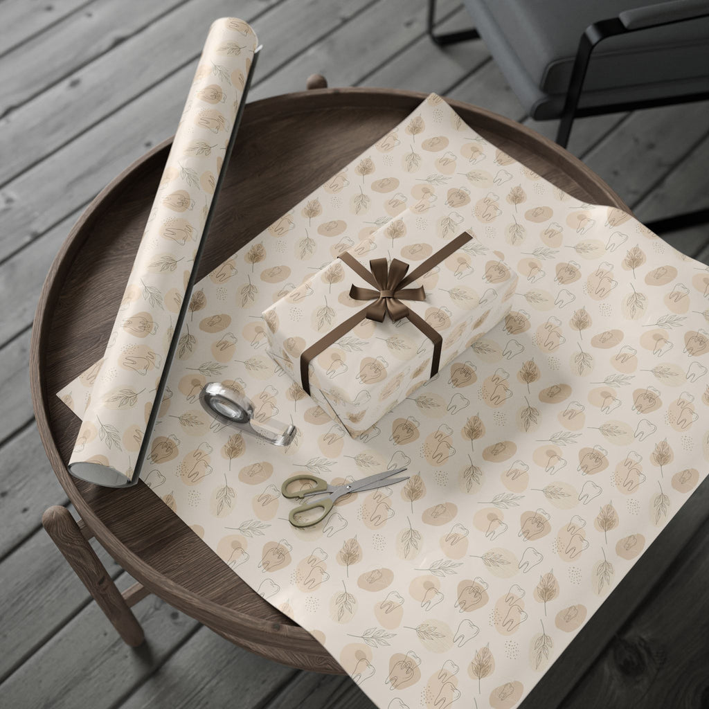 Boho Tooth Wrapping Papers, Natural Tan Dental Tooth Fairy Wraps | Eco-Friendly